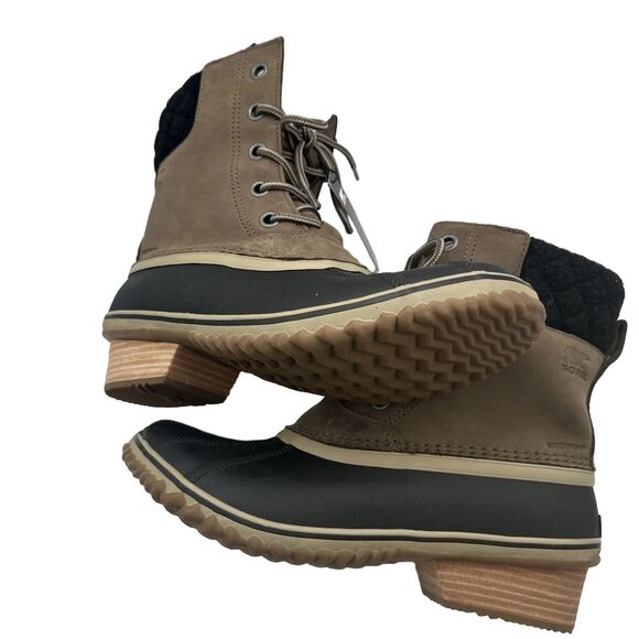 Sorel Slimpack Lace II Lined Waterproof boots Gray 11 23-04 - Picture 12 of 16